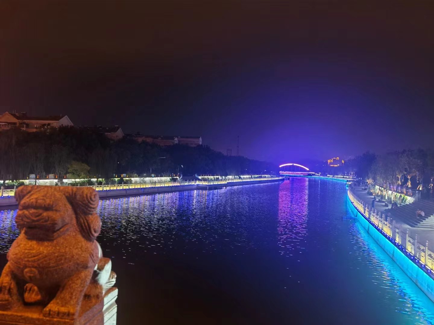 沧州大运河夜景图片